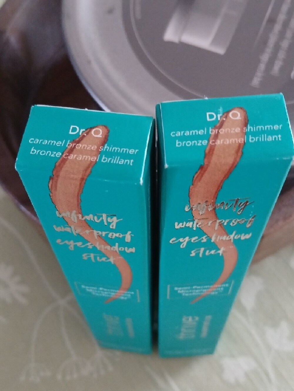 Thrive Causemetics Teal Eyeshadow Stix Packaging with Coral Accent - Picture 2 of 2